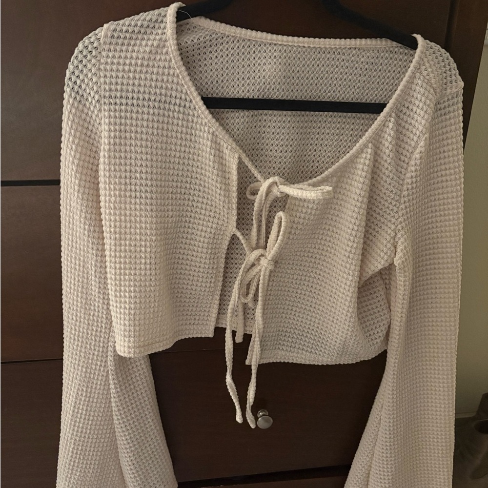Women's Cream Knit Top